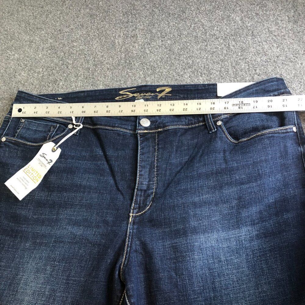 Seven7 Jeans Womens 24 (42x32) Blue Bootcut Limited Edition Comfort Stretch - Picture 5 of 12